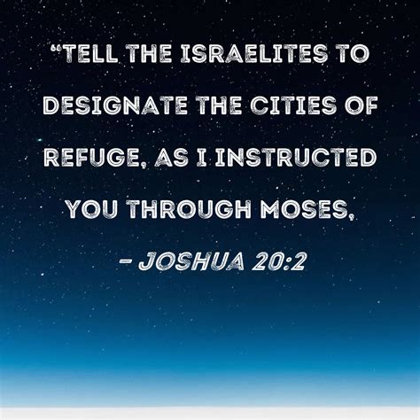 cities of refuge today|Joshua 20 Chapter Summary .